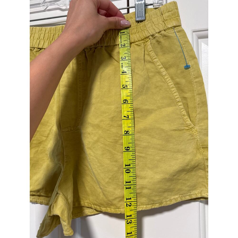 Zara Women's Olive Green High Rise Elastic Waist Shorts Size S NWT - Picture 5 of 9